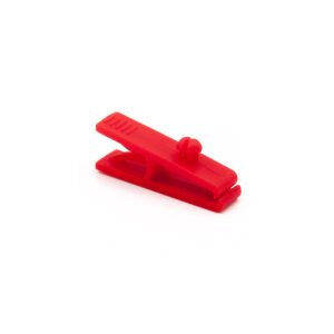Mini plastik clips rød