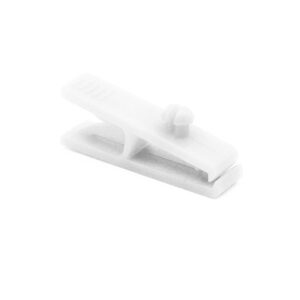 Mini plastik clips hvid