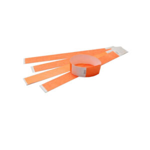 Tyvek armbånd med nr.orange 25 mm