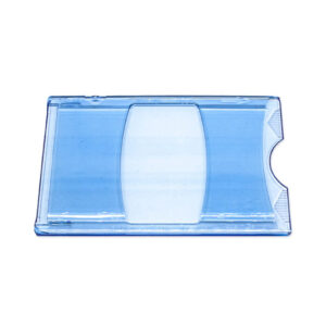 Etui hård plast, blåt transparent