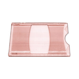 Etui hård plast, rødt transparent