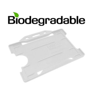 Biologisk nedbrydelig kortholder, klar frosted