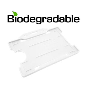 Biologisk nedbrydelig kortholder, hvid