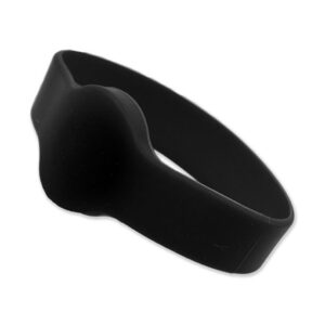 Silikone armbånd sort/ Mifare S50 1Kb. chip Ø65mm
