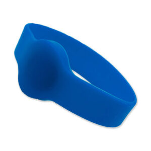 Silikone armbånd blåt/ Mifare S50 1Kb. chip Ø65mm
